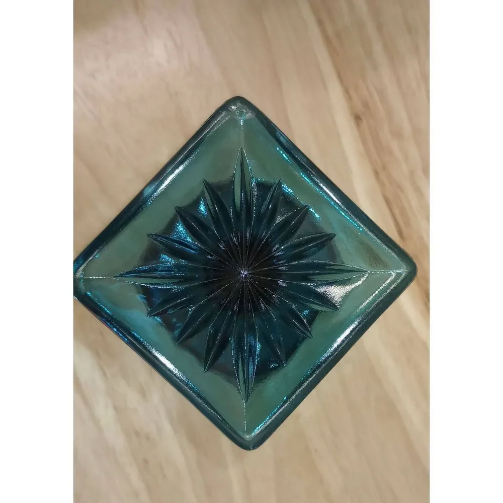 Vintage colony Park Lane, Indiana glass, footed sherbert dishes. Aqua blue-green